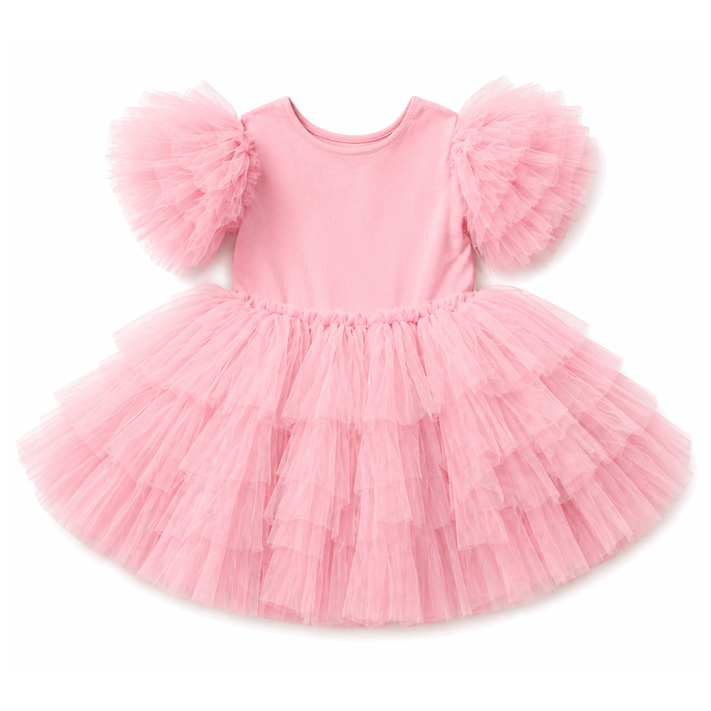 Frilly Party Dress Baby Pink