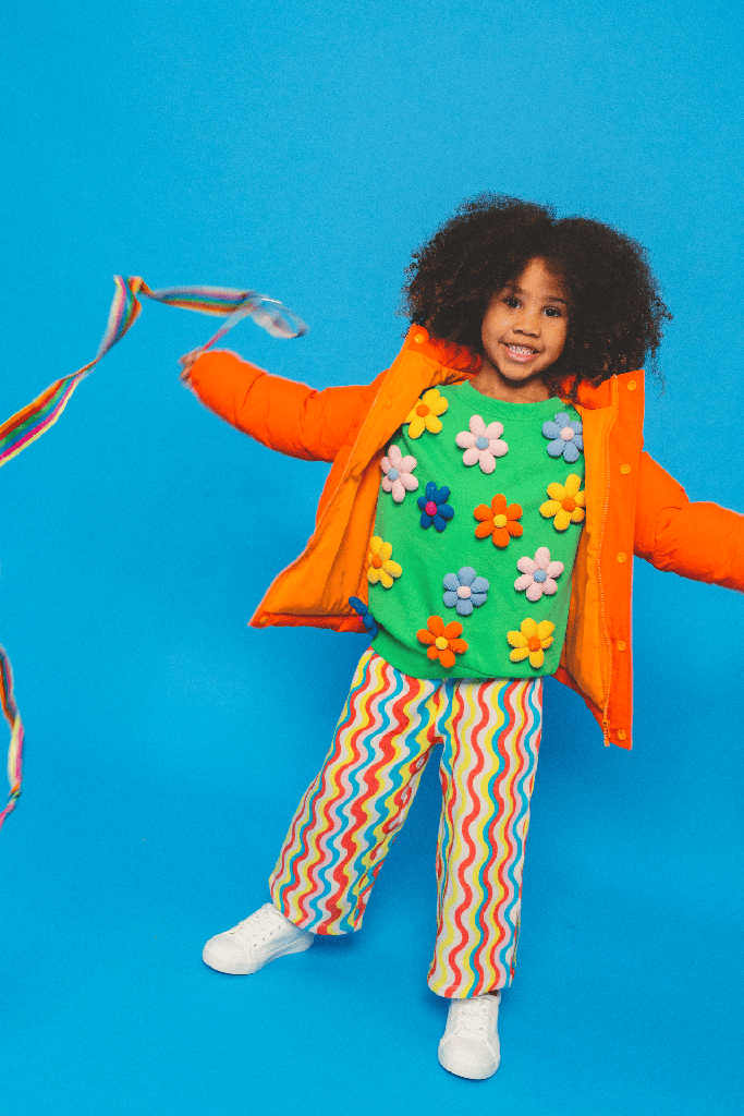 Flower Power Sweatshirt Green 2